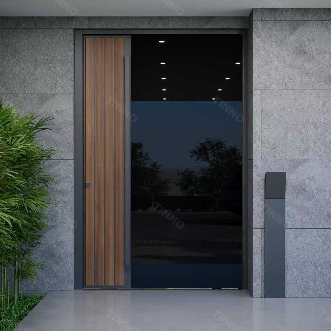 TINNO Wood-Glass Entry Door: A Gentle Symbiosis of Nature and Modernity