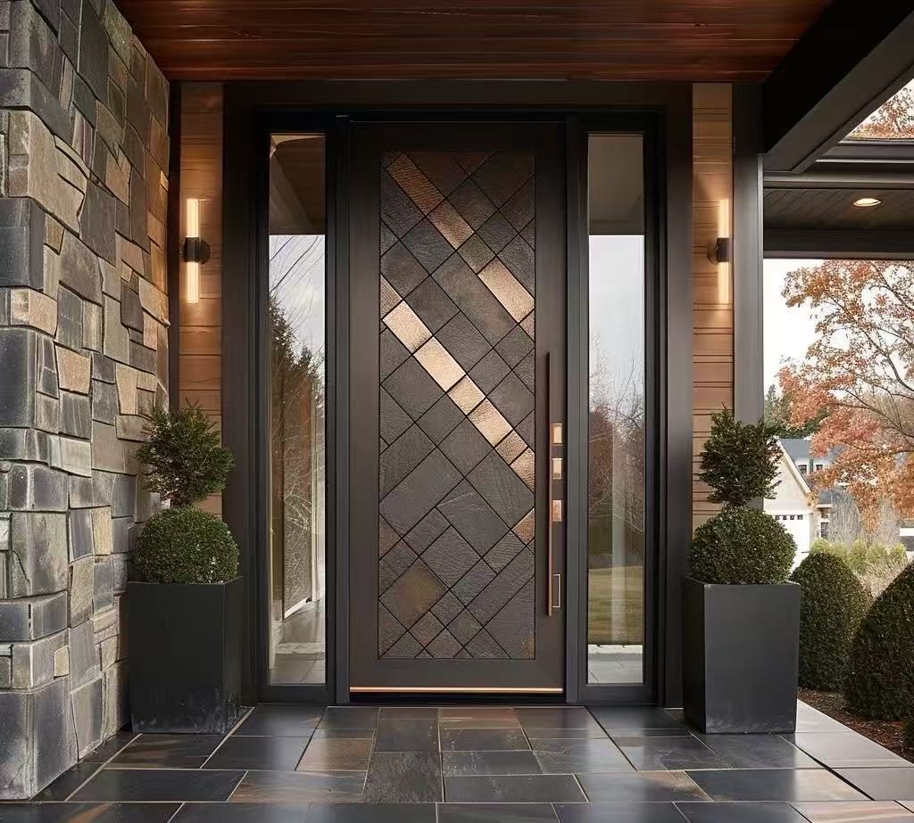 A door, defining the sense of homecoming in modern luxury residences