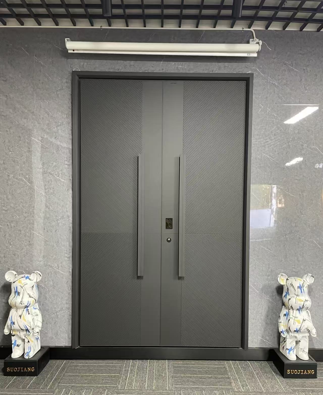 Premium Grey Entrance Door: Unlocking the Textured Aesthetics of Modern Home