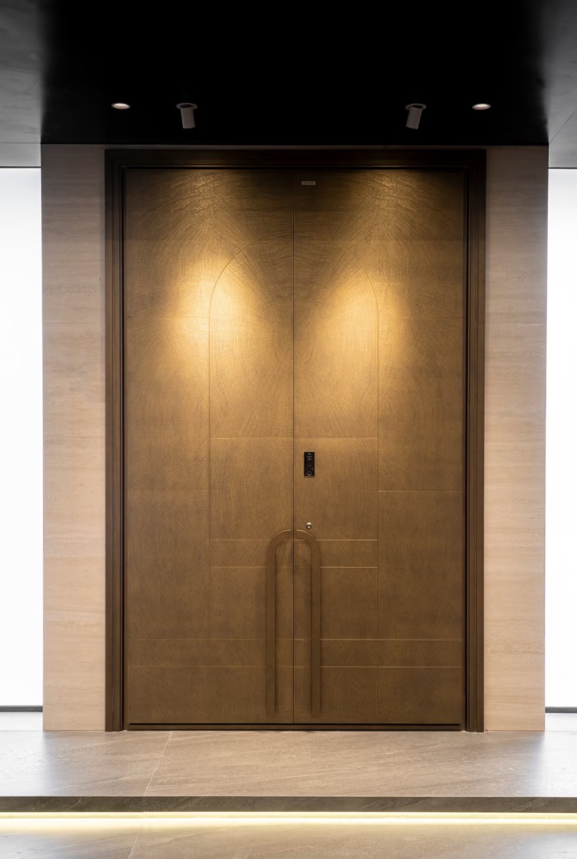 TINNO Metallic Entry Doors | Sculpted Luxury for Modern Residences