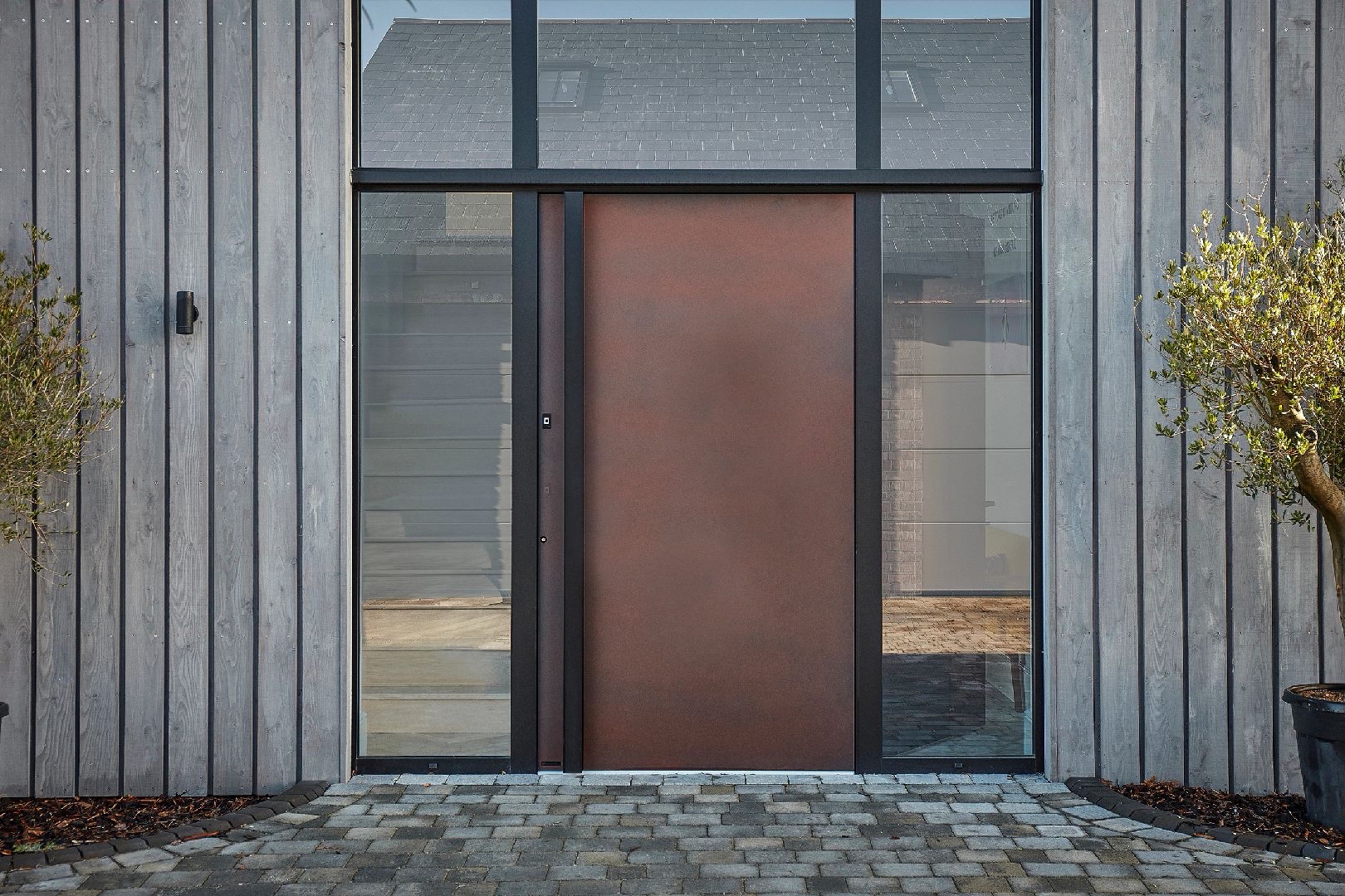 TINNO Corten Steel Entry Doors | Industrial Elegance for Modern Homes