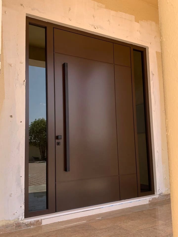 TINNO Matte Bronze Minimalist Entry Door | Sleek Modern Statement