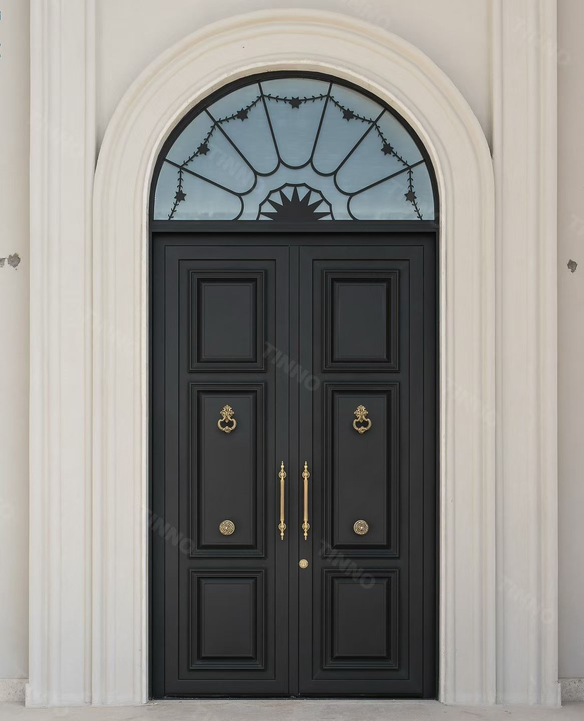 TINNO Elegant Black Double Door: A Masterpiece of Classic & Modern Luxury