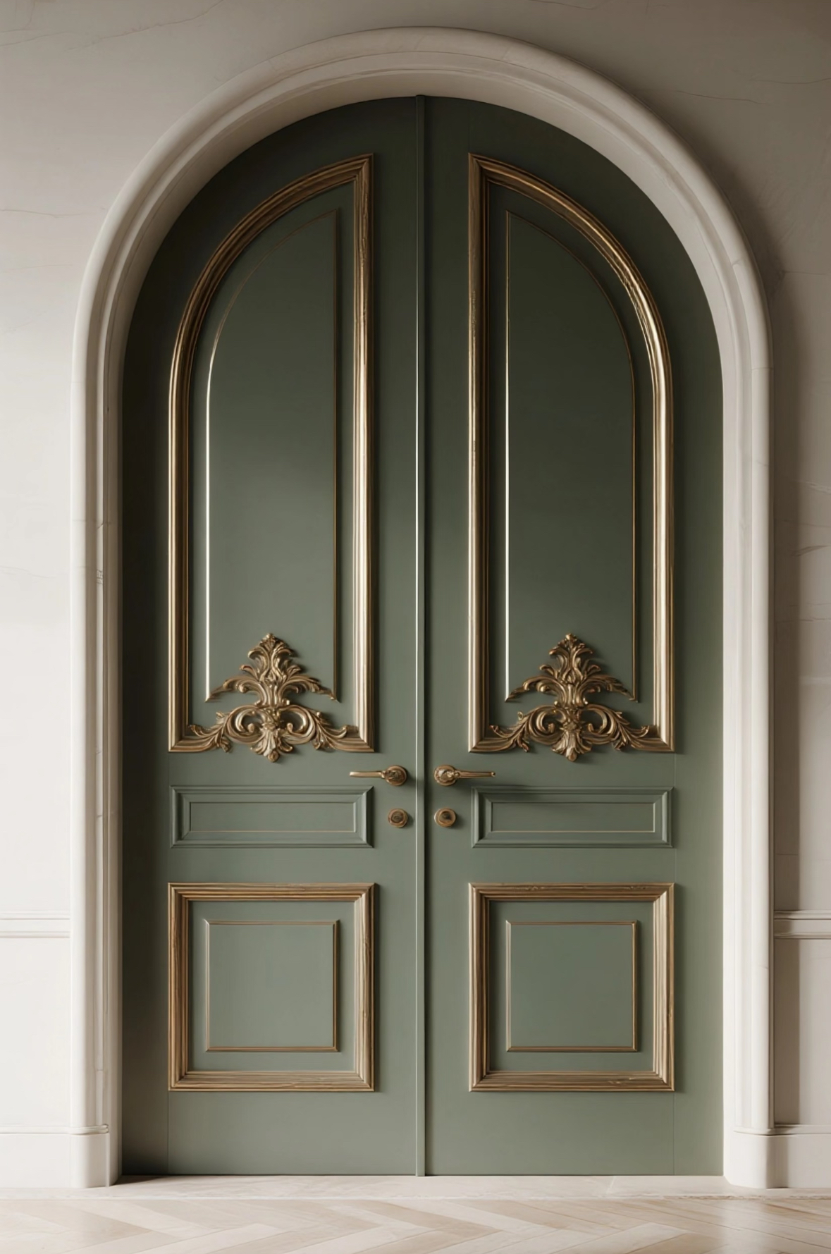 TINNO French Style Green Double Door: A Timeless Masterpiece of Elegance